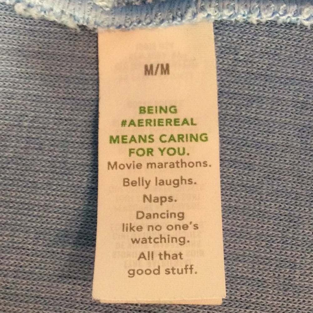 Aerie Blue Zip Oversized Hoodie* - Picture 9 of 10
